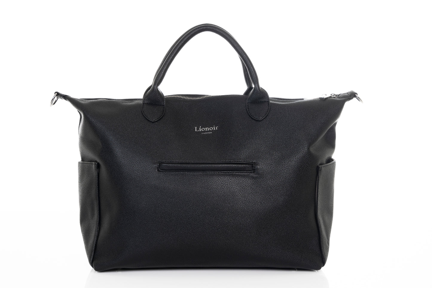 Líonoir 'Classique' (Luier)tas (Vegan Leather) Black/Silver