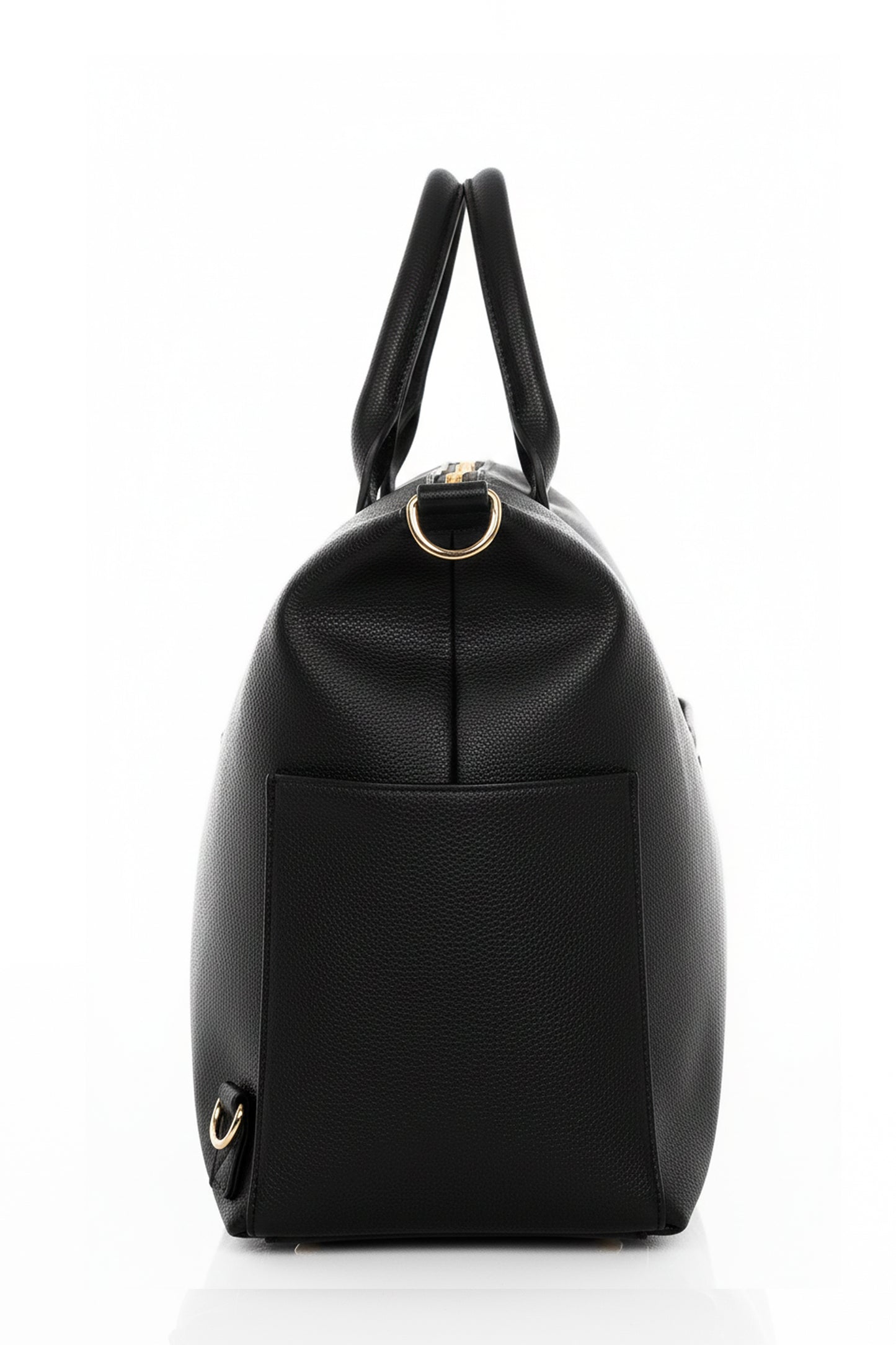 (PRE-ORDER ONLY) Verwacht 01-08-2026 ! Líonoir 'Classique' Luiertas (Vegan leather) Zwart/Goud