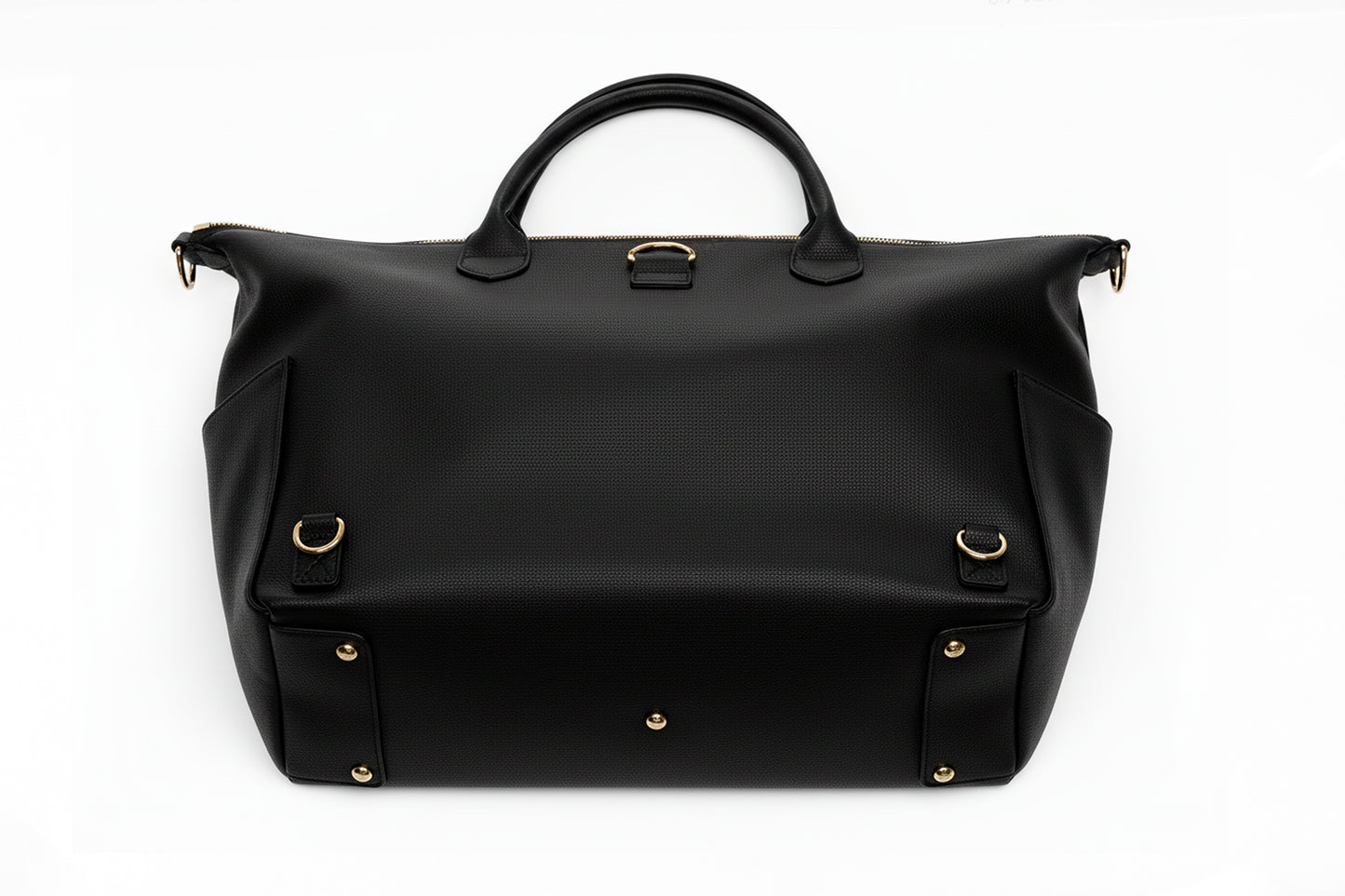 (PRE-ORDER ONLY) Verwacht 01-08-2026 ! Líonoir 'Classique' Luiertas (Vegan leather) Zwart/Goud