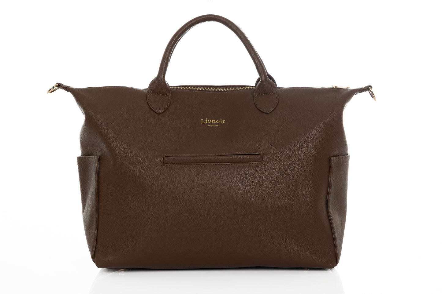 Líonoir 'Classique' (Luier)tas (Vegan leather) Brown/Gold