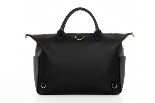 Líonoir 'Classique' (Luier)tas (Vegan Leather) Black/Silver