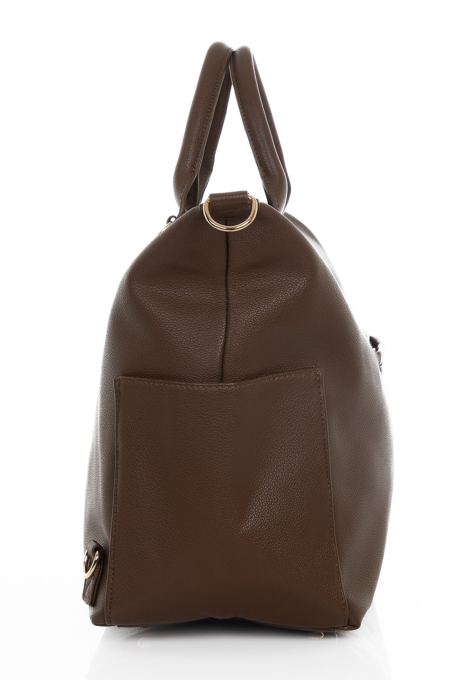 Líonoir 'Classique' (Luier)tas (Vegan leather) Brown/Gold