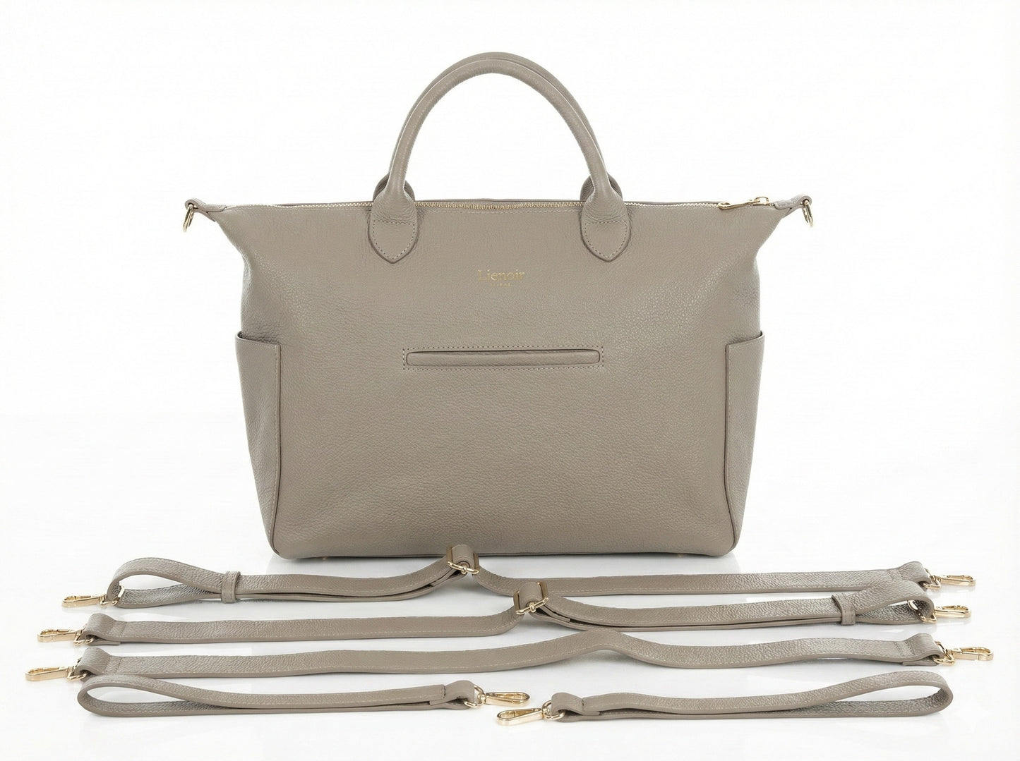 Líonoir 'Classique' (Luier)tas (Vegan leather) Beige/Gold