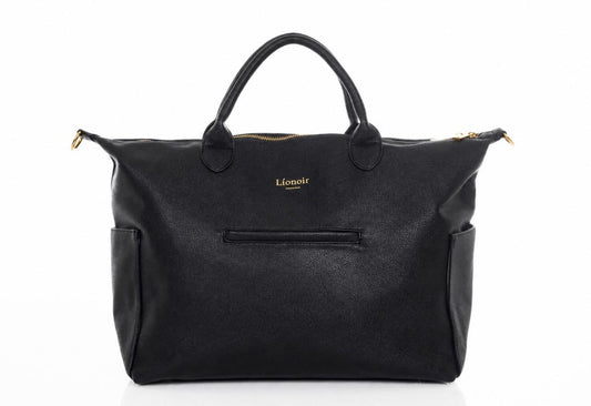 Líonoir® 'Classique' Diaperbag (Vegan leather) Black/Gold